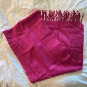 100% Cashmere Pink Scarf